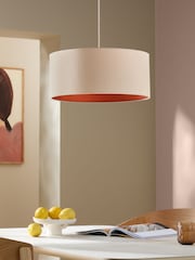 MADE.COM Cream Oro Pendant Drum Lamp Shade - Image 1 of 5