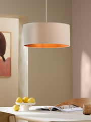 MADE.COM Cream Oro Pendant Drum Lamp Shade - Image 2 of 5