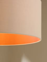 MADE.COM Cream Oro Pendant Drum Lamp Shade - Image 3 of 5