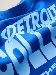 Cobalt Blue Slogan Sweatshirt (3-16yrs) - Image 2 of 5