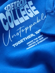 Cobalt Blue Slogan Sweatshirt (3-16yrs) - Image 3 of 5