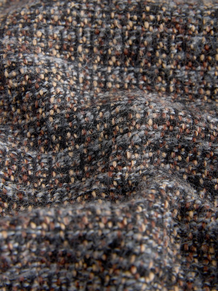 Marrón - Borg Lined Textured Shacket - Imagen 9 de 9