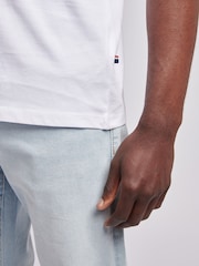 화이트 - U.S. Polo Assn 더블 호스맨 그래픽 티셔츠 - 8의 이미지 5