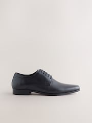 Black Embossed Derby Shoes - Image 2 of 5