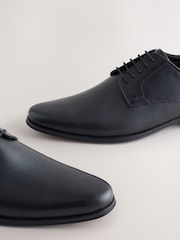 Black Embossed Derby Shoes - Image 4 of 5