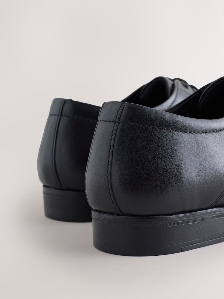 Black Embossed Derby Shoes - Image 5 of 5