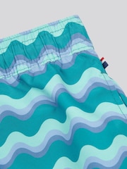 U.S. Polo Assn. Green Mens Wave Swim Shorts - Image 4 of 4