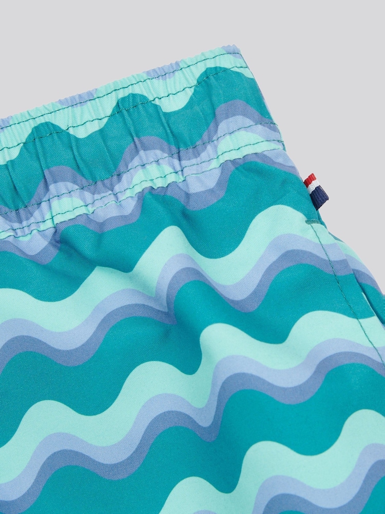 U.S. Polo Assn. Green Mens Wave Swim Shorts - Image 4 of 4