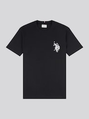 U.S. Polo Assn. Black Mens Large Player 100% Cotton T-Shirt - Image 3 of 3