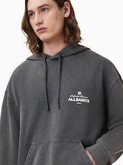 AllSaints Grey Soleil Oth 100% Organic Cotton Hoodie - Image 1 of 4