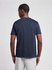 블루 - U.S. Polo Assn 더블 호스맨 그래픽 티셔츠 - 8의 이미지 4