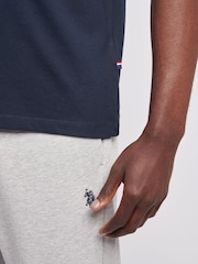 블루 - U.S. Polo Assn 더블 호스맨 그래픽 티셔츠 - 8의 이미지 5