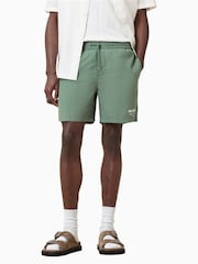 AllSaints Green Underground Swim Shorts - Image 2 of 10