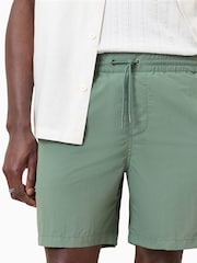 AllSaints Green Underground Swim Shorts - Image 5 of 10