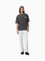 AllSaints Black Soleil Short Sleeve Crew 100% Organic Cotton T-Shirt - Image 5 of 7