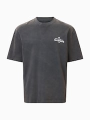AllSaints Black Soleil Short Sleeve Crew 100% Organic Cotton T-Shirt - Image 7 of 7