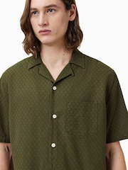 AllSaints Green Kylo Short Sleeve Shirt - Image 2 of 6