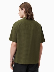 AllSaints Green Kylo Short Sleeve Shirt - Image 5 of 6