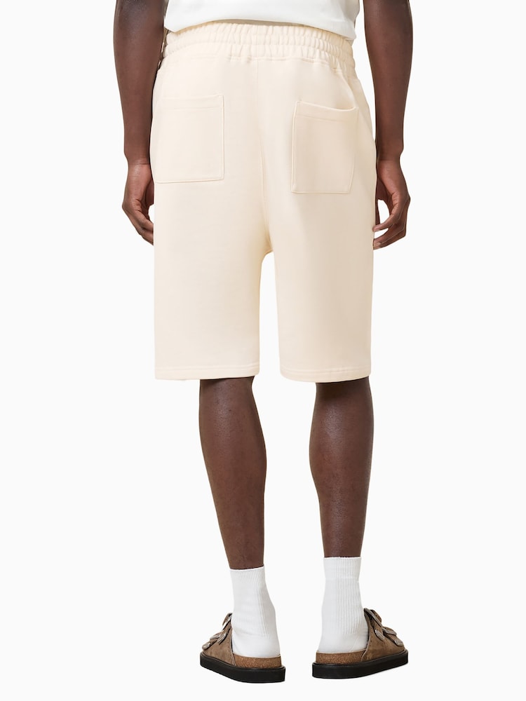 AllSaints White Undrgrnd 100% Organic Cotton Sweatshorts - Image 2 of 8