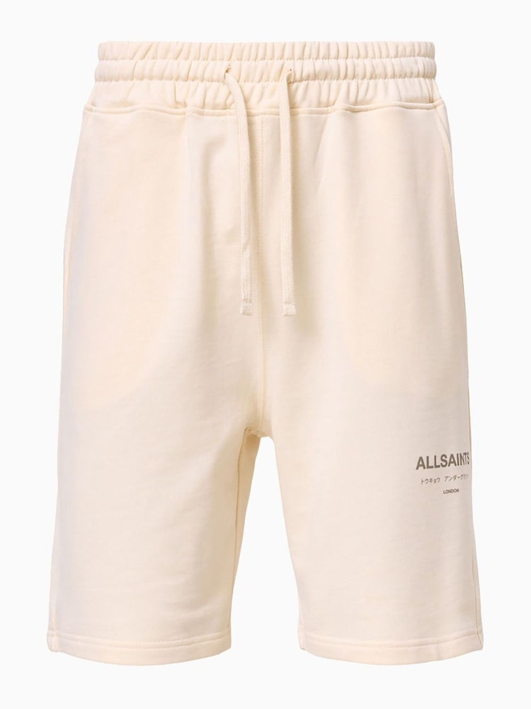 AllSaints White Undrgrnd 100% Organic Cotton Sweatshorts - Image 8 of 8