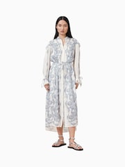 AllSaints Blue Delphine Shirt Dress - Image 1 of 5