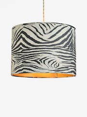 Rockett St George Black Zebra Easyfit Drum Shade - Image 4 of 4