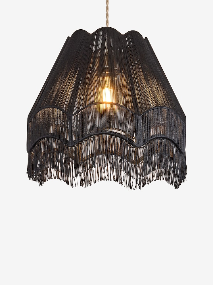 Clarke and Clarke Black Toulouse Easyfit Lamp Shade - Image 1 of 6