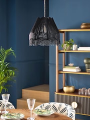 Clarke and Clarke Black Toulouse Easyfit Lamp Shade - Image 2 of 6