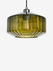 Rockett St George Green Easy Fit Shade Retro Glow Ribbed Glass - Image 6 of 6
