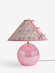 Cath Kidston Pink Bow Shade Orb Table Lamp - Image 5 of 5