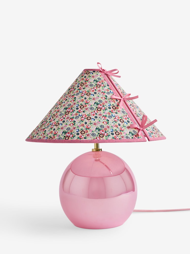 Cath Kidston Pink Bow Shade Orb Table Lamp - Image 5 of 5