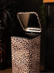 Rockett St George Leopard Print 30L Square Soft Close Pedal Bin - Image 4 of 5
