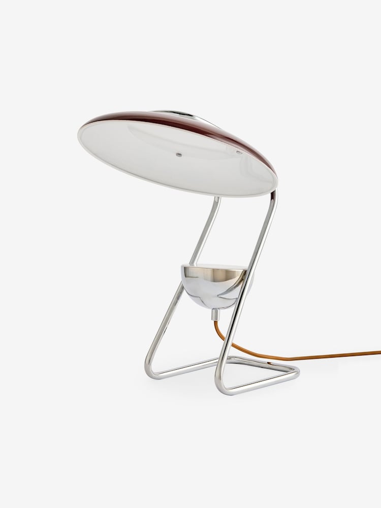 MADE.COM Brown/Chrome Brando Table Lamp - Image 2 of 2 MADE.COM Brown/Chrome Brando Table Lamp - Image 2 of 2