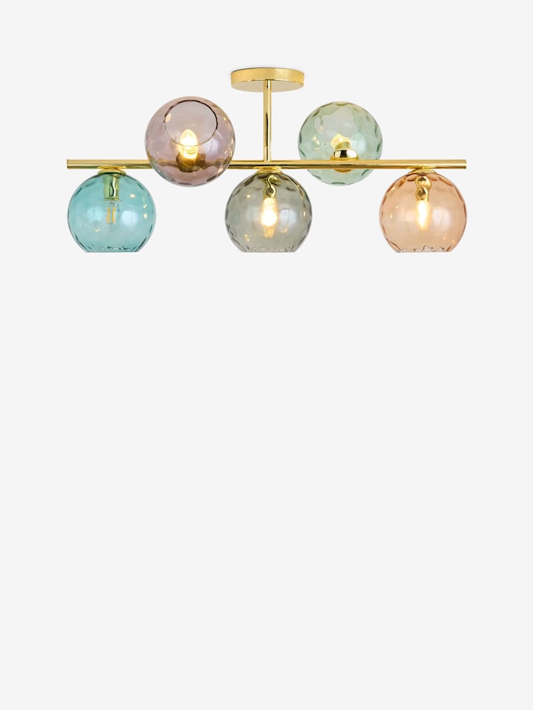 MADE.COM Gold Ilaria Flush Ceiling - Image 1 of 1