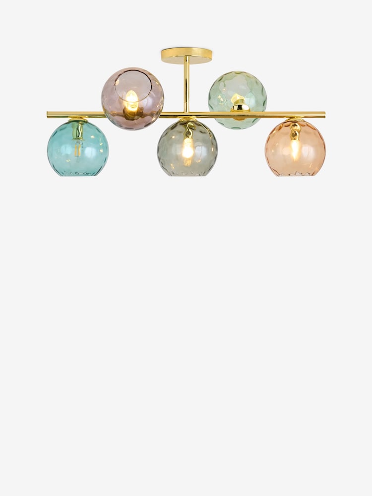 MADE.COM Gold Ilaria 5 Light Flush Ceiling - Image 4 of 4 MADE.COM Gold Ilaria 5 Light Flush Ceiling - Image 4 of 4