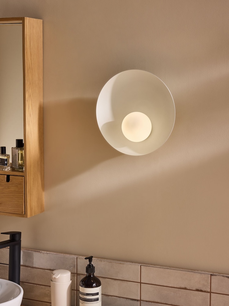 MADE.COM Cream Malta Bathroom Wall Light - Image 1 of 5 MADE.COM Cream Malta Bathroom Wall Light - Image 1 of 5