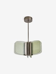 MADE.COM Silver/Green Sacha Pendant Light - Image 5 of 5