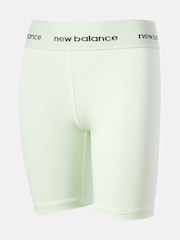 New Balance Green Girls Harmony High Rise Sport Cycle Shorts - Image 1 of 3
