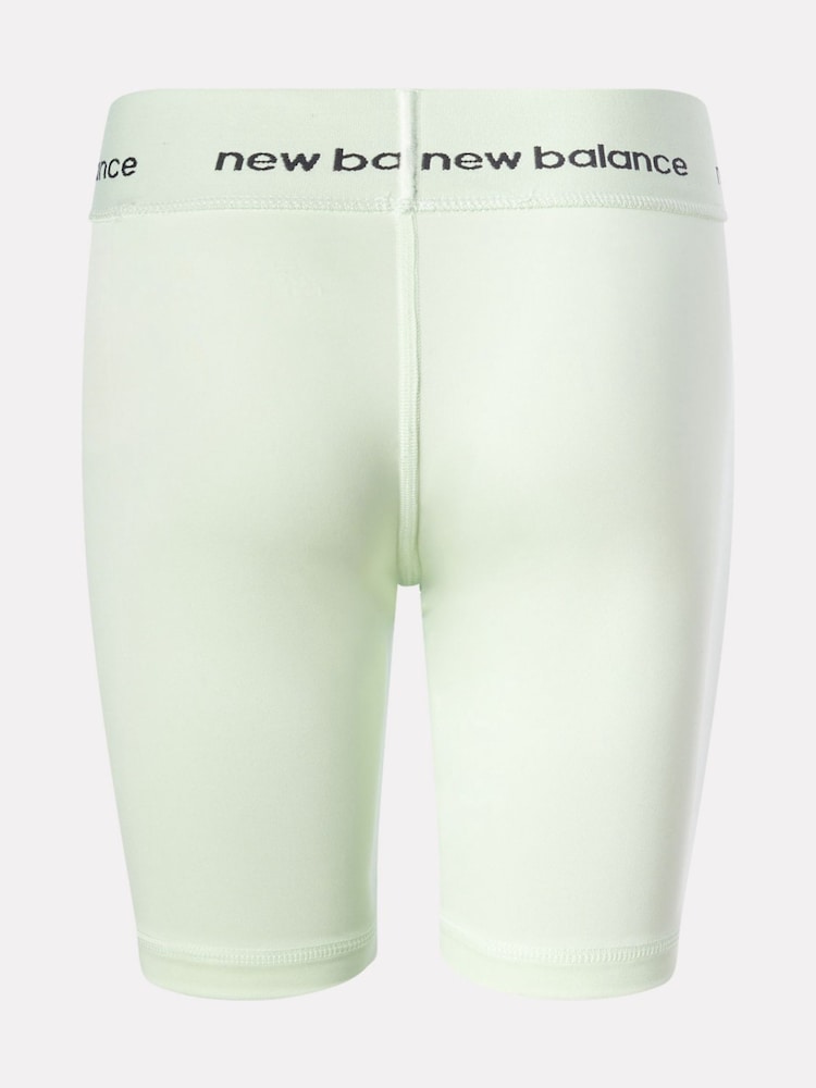 New Balance Green Girls Harmony High Rise Sport Cycle Shorts - Image 3 of 3