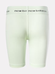 New Balance Green Harmony High Rise Sport Cycle Shorts - Image 8 of 8