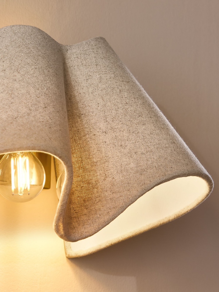 MADE.COM Cream Caspian Wall Light - Image 2 of 4