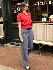 Baukjen Red Sasha 100% Cotton Short Sleeve Cardigan - Image 2 of 4