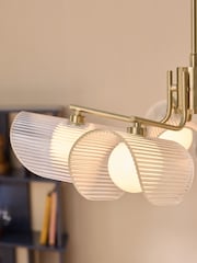 MADE.COM Brass Faci 5 Light Pendant in Brass - Image 3 of 5