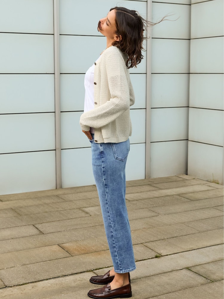 Baukjen Blue Nola Stretch Crop Straight Leg Jeans - Imagen 2 de 5 Baukjen Blue Nola Stretch Crop Straight Leg Jeans - Imagen 2 de 5
