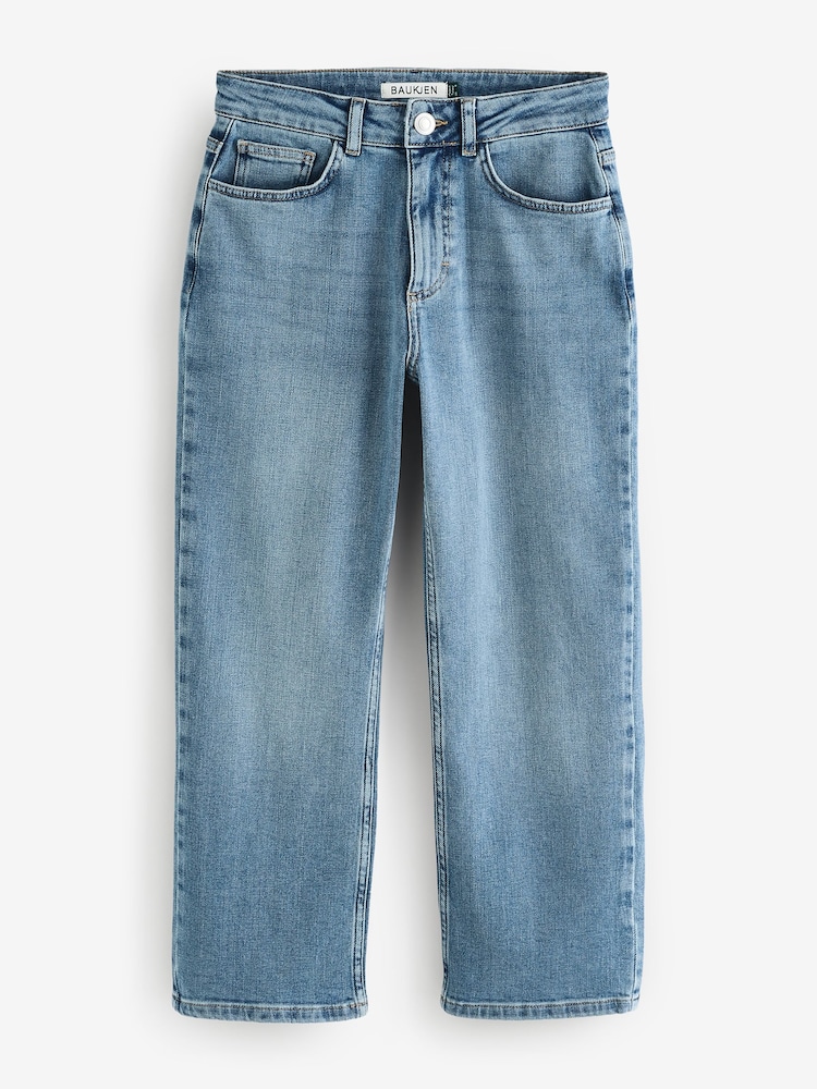 Baukjen Blue Nola Stretch Crop Straight Leg Jeans - Image 5 of 5