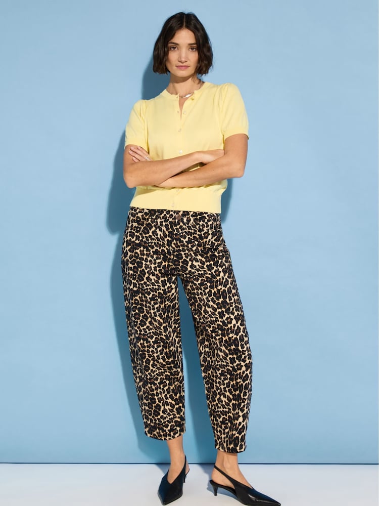 Baukjen Yellow Sasha 100% Cotton Short Sleeve Cardigan - Image 3 of 4