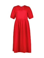 Baukjen Rose 100% Organic Cotton Tie Midi Dress - Image 4 of 4