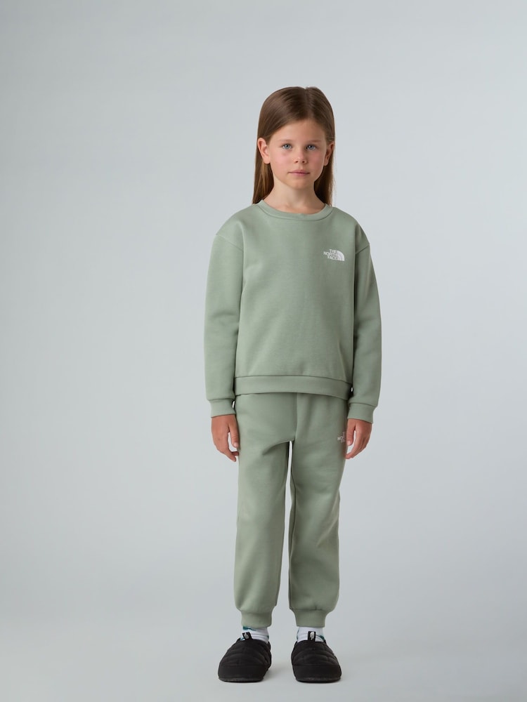 The North Face Green Simple Kids Sweatshirt and Joggers set - Image 1 of 7 The North Face Green Simple Kids Sweatshirt and Joggers set - Image 1 of 7