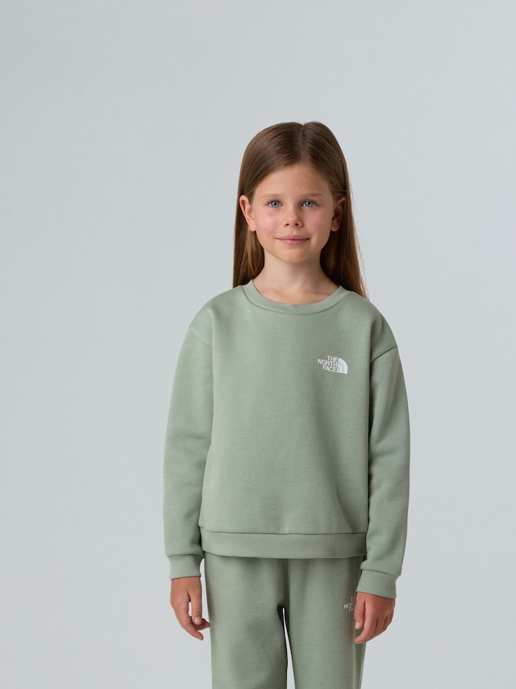 The North Face Green Simple Kids Sweatshirt and Joggers set - Image 2 of 7
