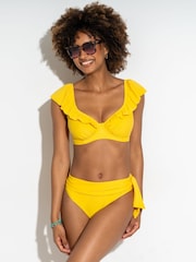 Amarillo - Pour Moi Bermuda Underwired Frill Top - Imagen 2 de 4